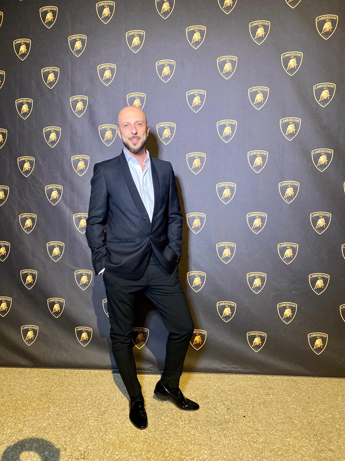 Federico Cappa Supercar Luxury Broker founder KB Superbroker Milano red carpet Lamborghini